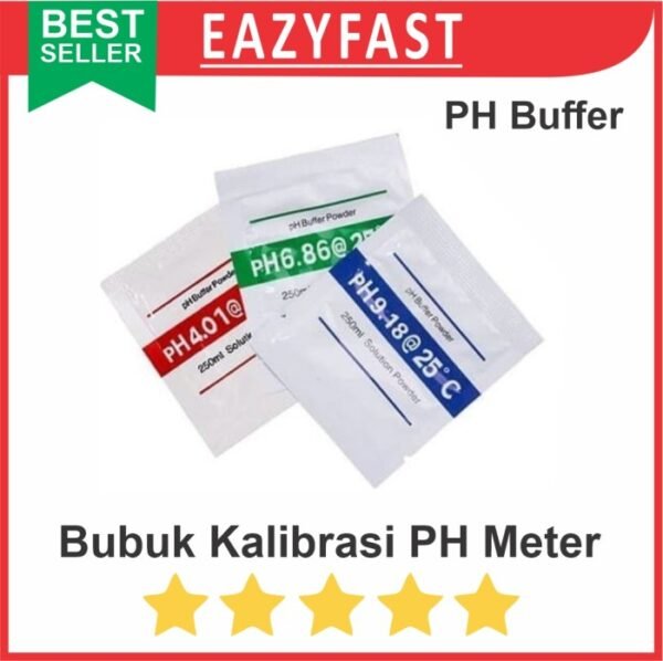 Bubuk Larutan Kalibrasi PH Meter Asam Calibrate Buffer Powder Solution