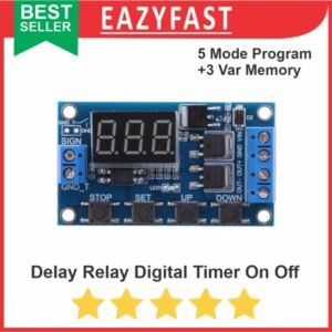 Delay Relay Timer Digital On Off Cycle Loop Continues Trigger Program