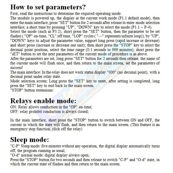 Delay Relay Timer Digital On Off Cycle Loop Continues Trigger Program - Gambar 5