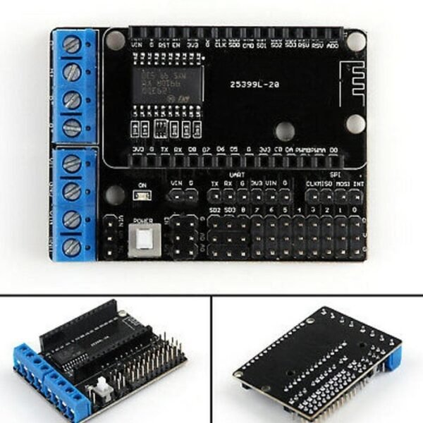 NodeMCU Shield Driver Motor DC L293 L293 ESP8266 Amica Doit Wifi ESP - Gambar 2