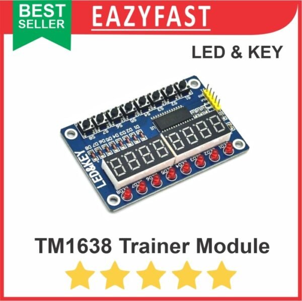 TM1638 Trainer Module I/O Input Output 8 bit Digit 7 Segment LED Key