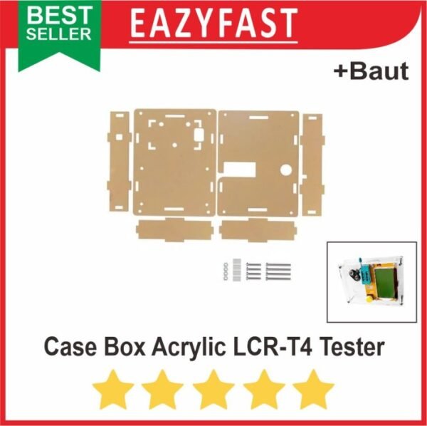 Case Acrylic LCR-T4 Enclosure Box Kotak Casing Akrilik ESR LCR Tester
