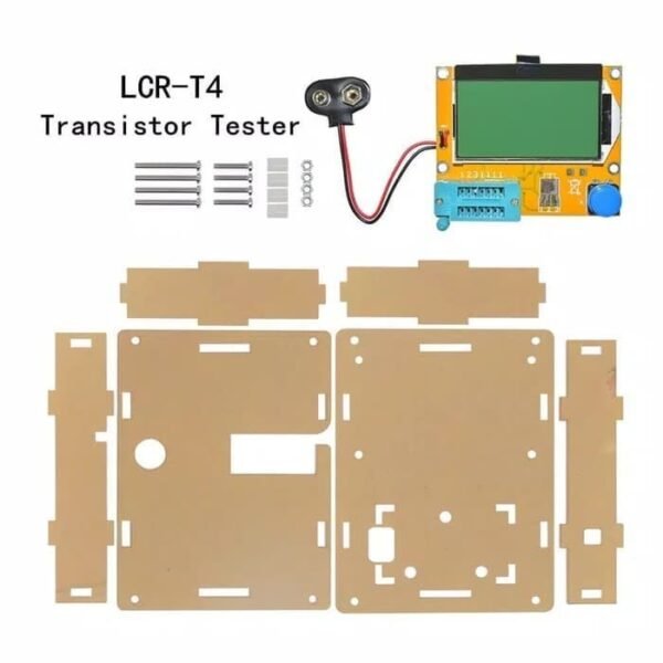 Case Acrylic LCR-T4 Enclosure Box Kotak Casing Akrilik ESR LCR Tester - Gambar 3