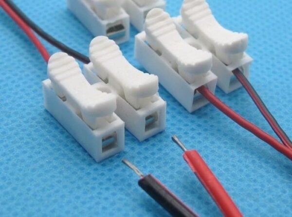 Quick Connect 2 Wire Connector Spring Terminal Sambungan Kabel Listrik - Gambar 3