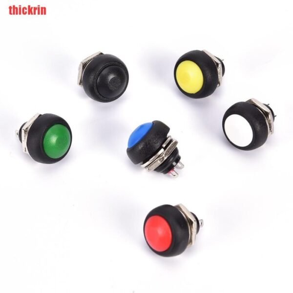 Push On Switch Button 12mm WaterProof Momentary Reset 12 mm 18mm - Gambar 2