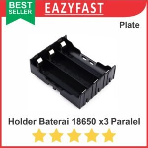 Holder Baterai 3x 18650 x3 1 Slot Plat Paralel Tempat Rumah Dudukan