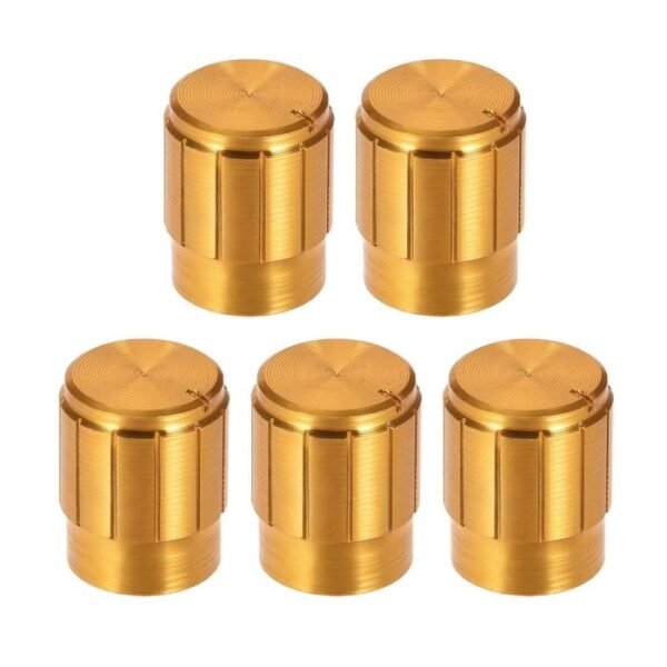 Knob Knop Potensio emas Gold Tutup Potensiometer Volume Putar Adjust - Gambar 2