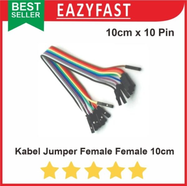 Kabel Jumper Cable Dupont 10 cm x 10 female female Arduino Breadboard