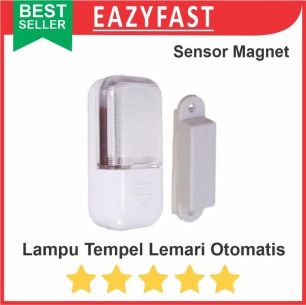 Lampu Tempel LED Sensor Otomatis Emergency Darurat Kolong Laci Lemari