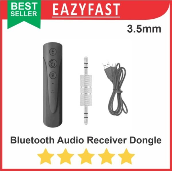 Bluetooth Audio Receiver Aux 3.5mm Stereo Dongle Tape Mobil USB Power