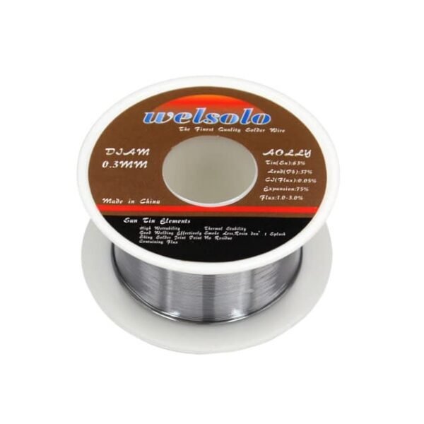 Timah Solder dia diameter 0.3mm 30gr untuk IC SMD HP Gulung Roll - Gambar 2