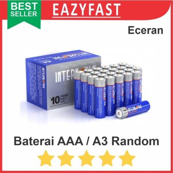 Baterai AAA A3 Remote TV Merk Random Satuan Eceran bkn ABC Alkaline