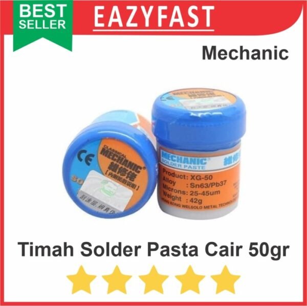 Timah Cair Pasta Solder Paste SMD HP Mechanic 50gr