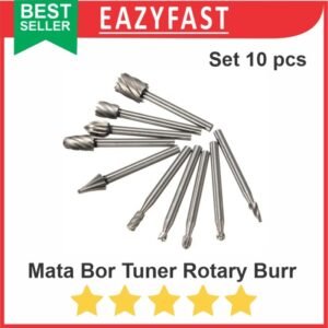 Mata Bor Tuner Bit Die Grinder Engraver Rotary Burr Tungsten Set 10
