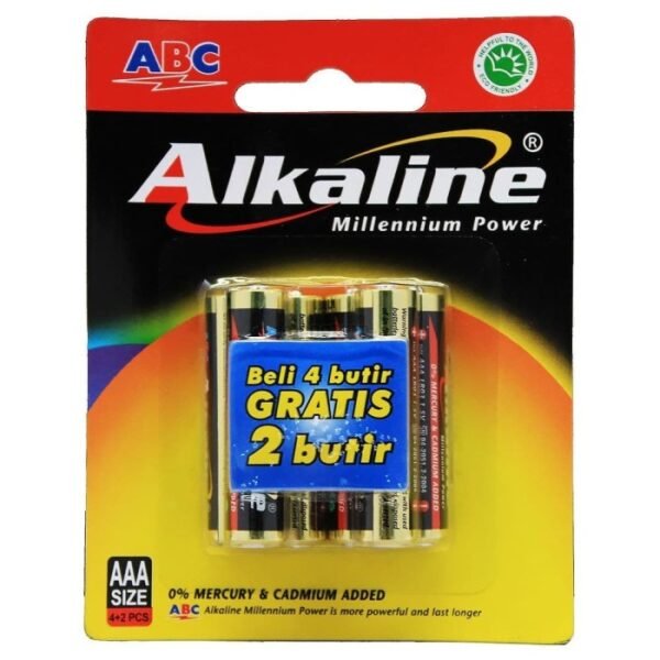 Baterai ABC Alkaline AAA A3 Remote TV Kecil Satuan Ecer Eceran - Gambar 3