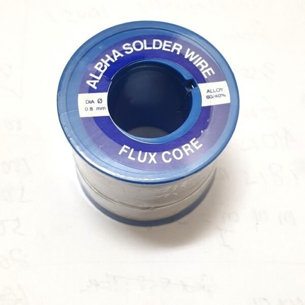 Timah Solder Alpha 0.8mm 250gr Flux Core 60/40 0.8 1/4kg Rol Gulung - Gambar 2