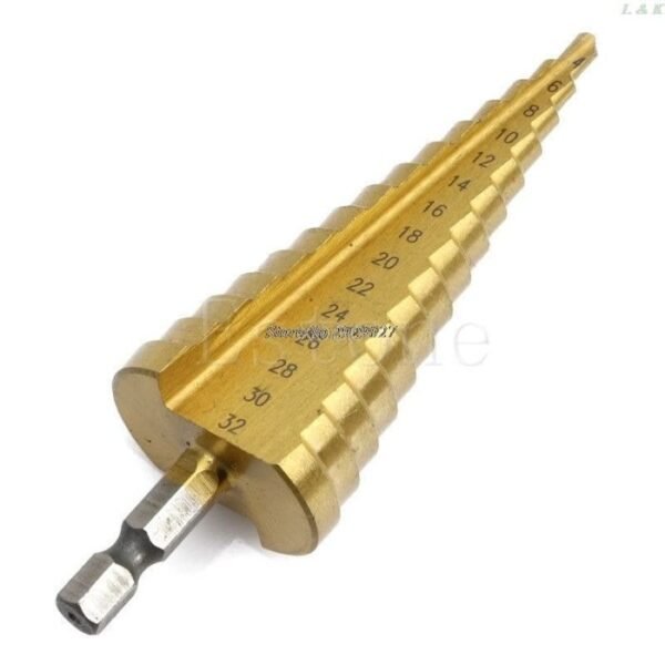 Mata Bor Step Drill Bits Multi Sze 4-32mm HSS Pagoda Kerucut Cone - Gambar 2