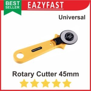 Rotary Cutter 45mm Besar Kain Kulit Kertas Vinyl Film Pisau Roda Putar