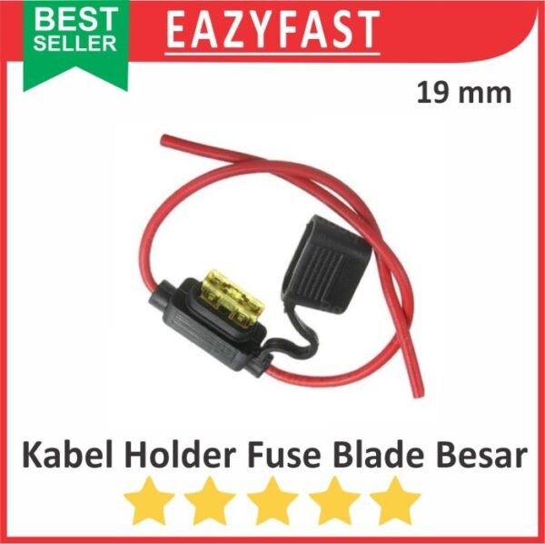 Kabel Holder Fuse Blade Besar Tancap 19mm Housing Dudukan Motor Mobil