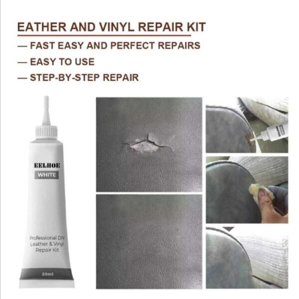 Lem Dempul Kulit Leather Filler Jok Jaket Sepatu Vynil Reparasi Repair - Gambar 2