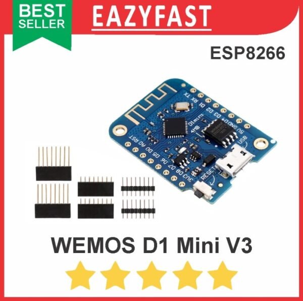 Wemos D1 Mini V3 ESP8266 ESP 8266 Wifi Wireless Internet Arduino IoT