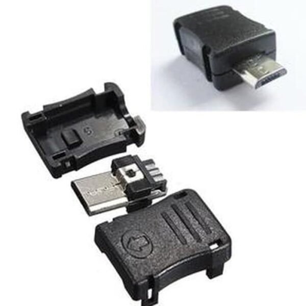 Micro USB 2.0 Socket Connector Male DIY Soket Mikro Kosong Konektor 5P - Gambar 2