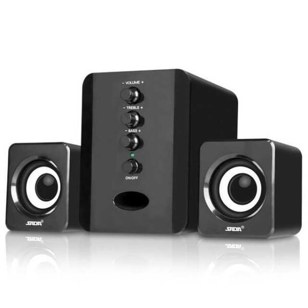 Speaker Aktif USB 2.1 SADA D-202 Sub Woofer Subwoofer Bass PC Laptop - Gambar 3