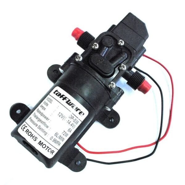Pompa Air High Pressure Water Pump 12V 6A 6L/min Semprotan Cuci Motor - Gambar 2