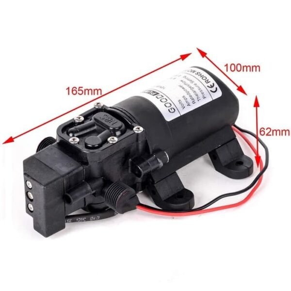 Pompa Air High Pressure Water Pump 12V 6A 6L/min Semprotan Cuci Motor - Gambar 3