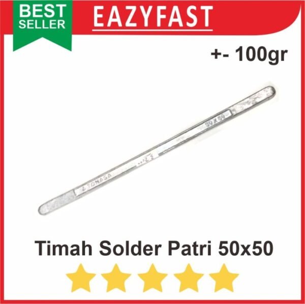 Timah Solder Las Patri 50x50 100gr Batang Batangan Radiator Kuningan