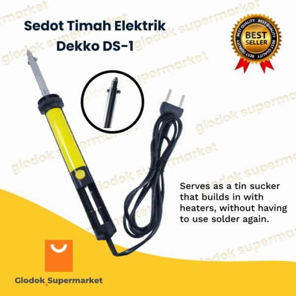 Sedot Timah Solder Otomatis Dekko DS-1 Desoldering Elektrik Attractor - Gambar 3