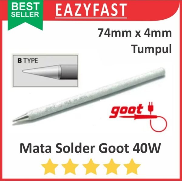 Mata Solder Crystal Goot 40W 40 W Watt Tumpul R-48B Type B KX-40R Ori Original Japan Dekko DS40N Korea