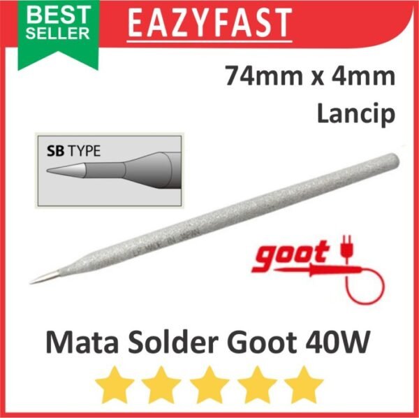 Mata Solder Crystal Goot 40W 40 W Watt Lancip R-48SB Type SB KX-40R Ori Original Japan Dekko DS40N Korea