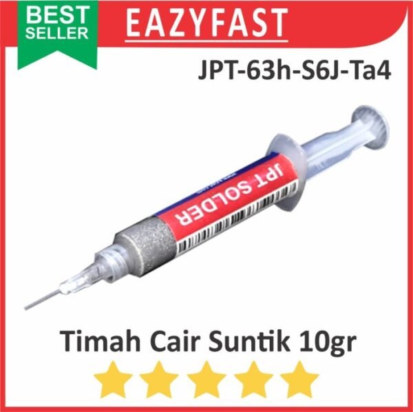 Timah Cair Pasta Suntik 10gr Solder Paste Tin Hot Air Blower Uap Soldering IC SMD PCB HP JPT Spet