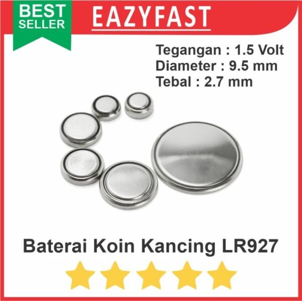 Baterai LR927 AG7 395 1.55v Jam Tangan Kancing Coin Button Battery