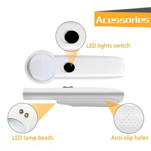 Kaca Pembesar Servis Lampu LED LUP Zoom 8x Service HP Solder Komponen - Gambar 3