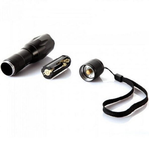 Senter Polisi LED Cree XM-L T6 2000 Lumens 18650 AA x3 Taffware Zoom - Gambar 3