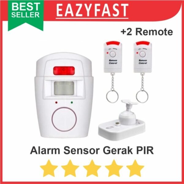 Alarm Rumah Sensor Gerak PIR Maling Manusia utk Bel Kantor Toko Remote