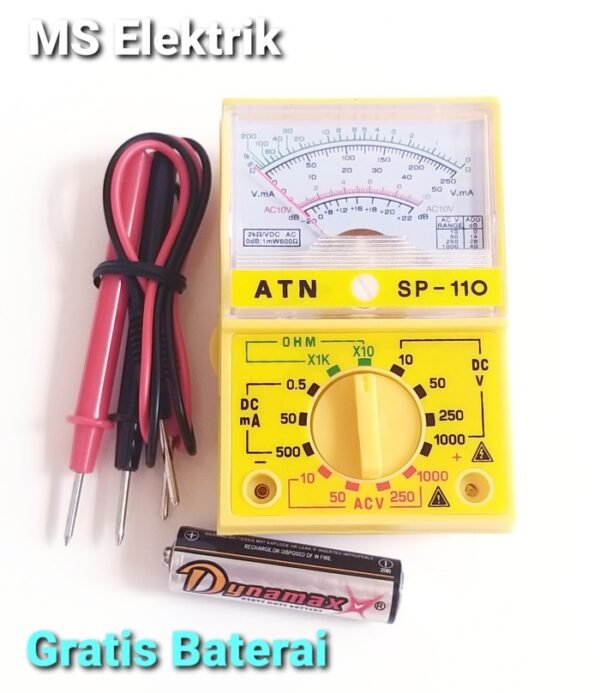 Multimeter Analog ATN SP-110 Multi Avo Ampere Volt Ohm Meter Tester - Gambar 2