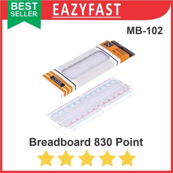 Breadboard 830 P Pin Point Lubang Arduino Bread Project Proto Board