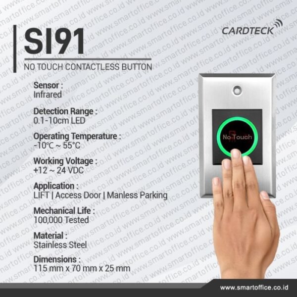 Tombol Sensor IR Touchless No Touch Tanpa Sentuh Pintu Tiket Parkir A - Gambar 2