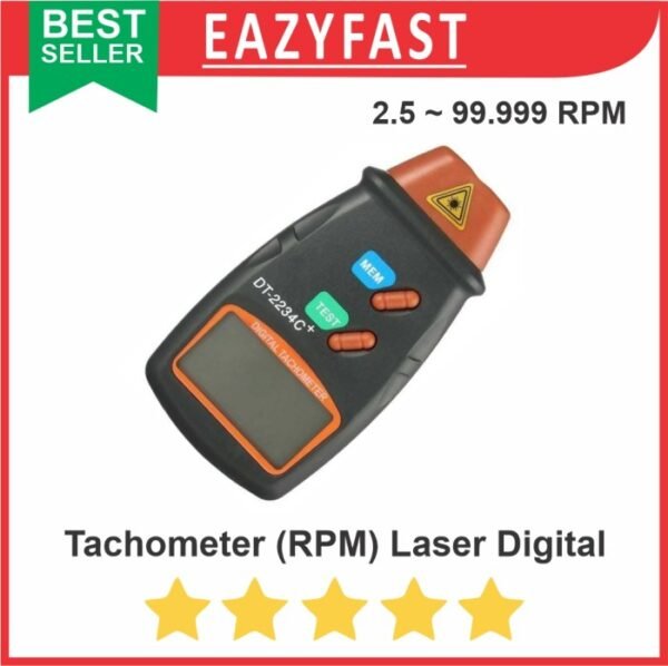 Tachometer Digital RPM Meter Laser Tembak Rotation Speed