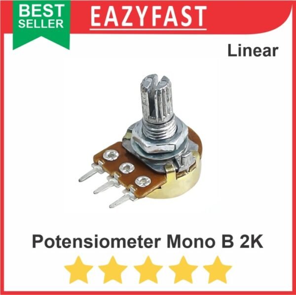 Potensiometer B 2K Mono Linear B2K 2 K Ohm Potensio Potentio Meter