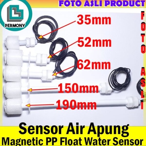 Water Level Sensor 52mm Float Floating Switch Saklar Pelampung Air - Gambar 2