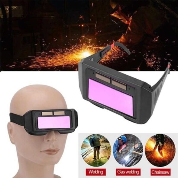 Kacamata Las Otomatis Auto Dark Darkening Welding Google Kaca Mata - Gambar 3