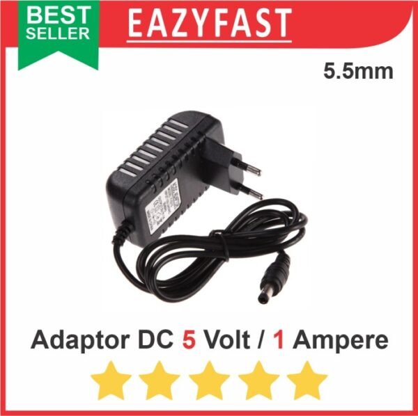 Adaptor DC 5V 3A 5.5mm 5 V Volt 3 A Ampere PSU Power Supply Trafo