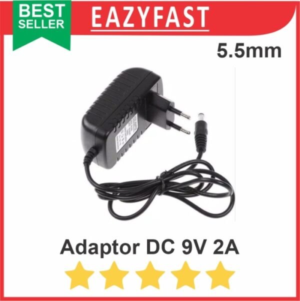 Adaptor 9V 9 V Volt DC 2A 2 A Ampere Power Supply