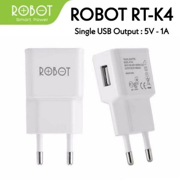 Adaptor Kepala Charger 5V 1A Robot RT-K4 USB Cas 5 V Volt 1 A Ampere - Gambar 2