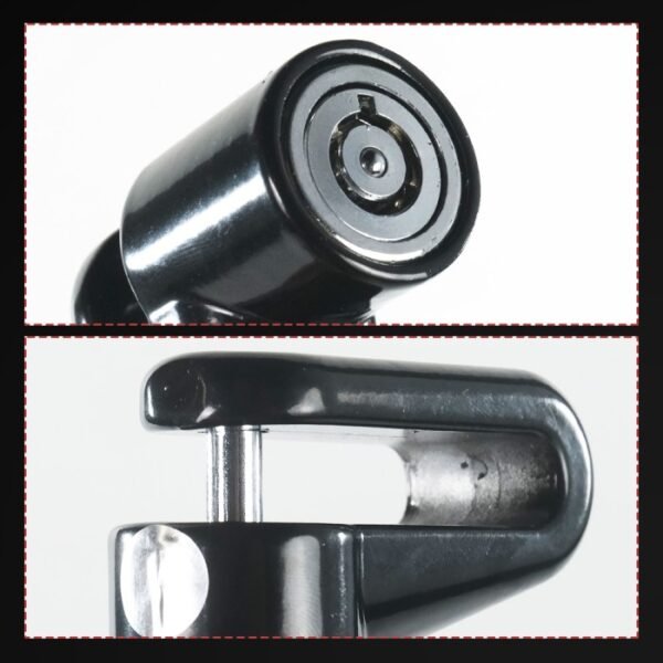 Kunci Gembok Piringan Rem Cakram Sepeda Motor MC2 Brake Disc PadLock Ganda Safety Lock Model U - Gambar 3