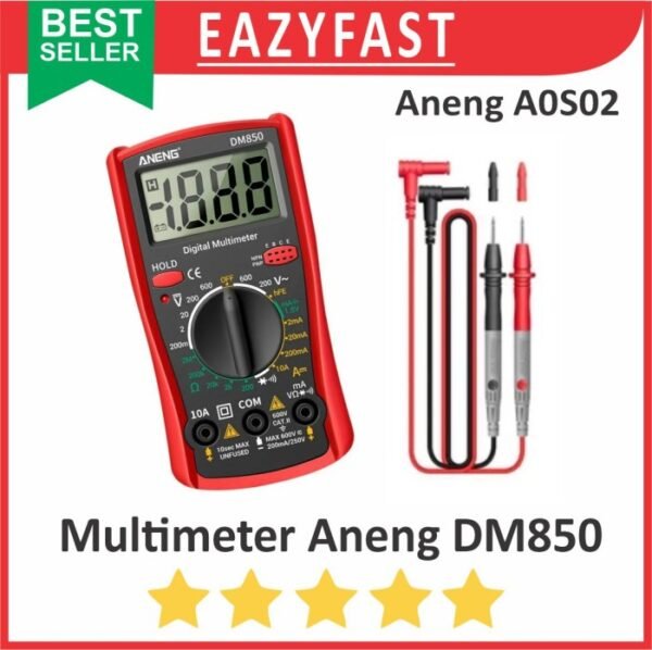 Multimeter Digital Aneng DM850 Avo Volt Ampere Ohm Multi Meter Tester